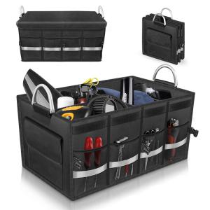 Wholesale Collapsible Car Trunk Organizer , Abrasion Proof Car Boot Storage Box from china suppliers