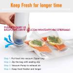 Vacuum Food Saver Bag, Reusable Freezer Bags, Vac Seal Bag Double Lock Zipper