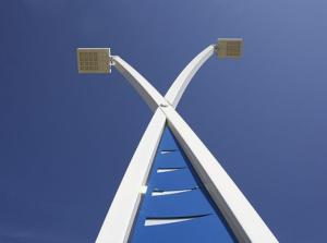 Wholesale Curved 30ft Steel Street Light Pole Manufacturers 9 Meter 10m 12m Landscape Public Venues from china suppliers