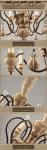Antique distressed wood chandelier light fixtures pendant lamp (WH-CI-15)