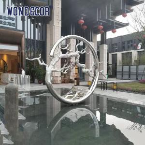 Wholesale Modern Metal Art Decoration Casting Stainless Steel Tree Ring Stainless Steel Sculpture from china suppliers