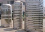 Round Insulated Stainless Steel Water Tank / 304 Cold Water Storage Equipment