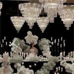 Glass Dining Room Crystal Chandelier Lighting Hotel Wedding Event Decor
