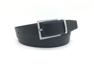 Wholesale Business And Casual Mens Leather Dress Belt Curved Strap With Metal Tip Buckle from china suppliers