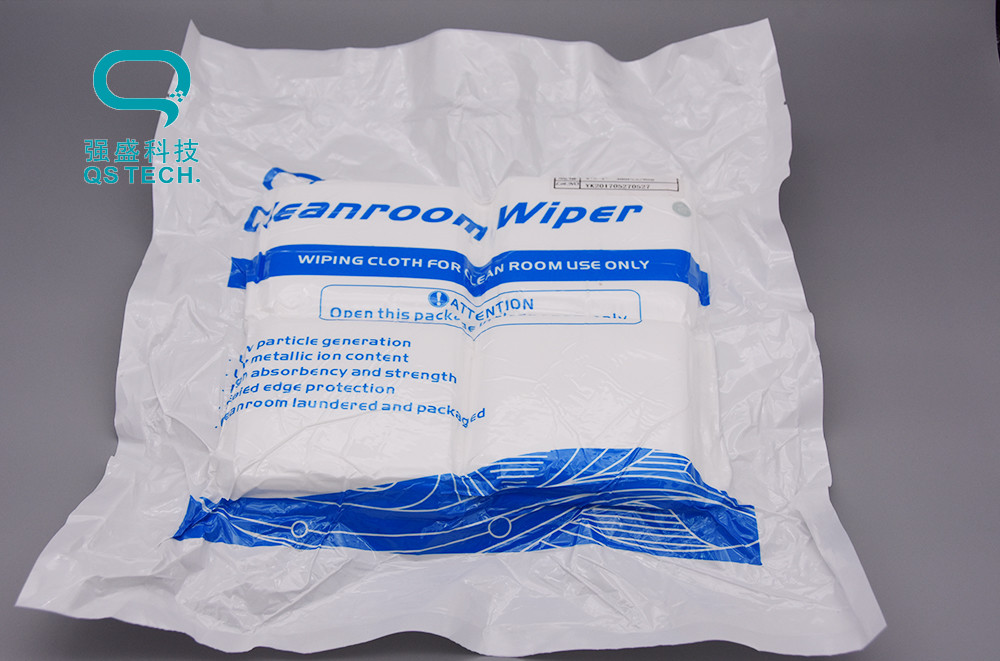 Ultrasonic Sealed Edge 100% Polyester 120GSM Cleanroom Wiper