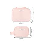 Custom Makeup Brush Organizer Foldable Private Label Pink Brush Cosmetic Bag