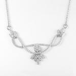 Cupid Eyes Mens Engagement Necklace 6.6g 8mm Sterling Silver Necklace