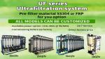 70TPH Ultrafiltration Systems Water Treatment , 2KW commercial rO water plant