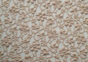 Wholesale Allover Nylon Rayon Stretch Lace Fabric / Elastic Floral Lace Fabric CY-LW0104 from china suppliers