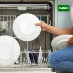 Square Double Sided Dishwasher Magnet clean dirty Target For Refrigerator