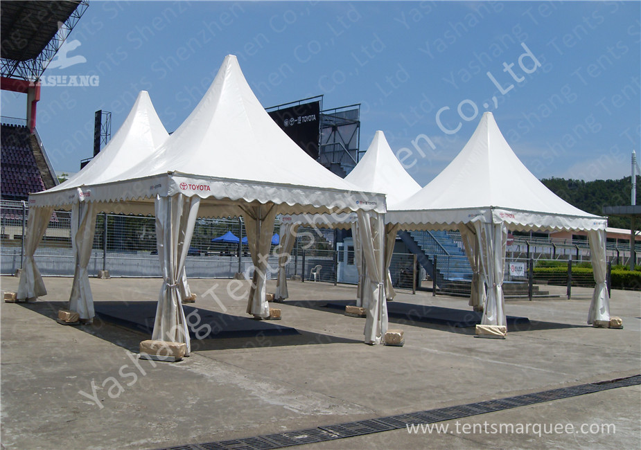 Out door Car Exhibition Clear Span Fabric Buildings White PVC Textile Cover