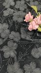 Beaded Embroiderey 3D Floral Lace Fabric Embroidered Fabric Elegant And Breathe