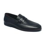 OEM ODM Genuine Durable Navy Blue Leather Dress Shoes