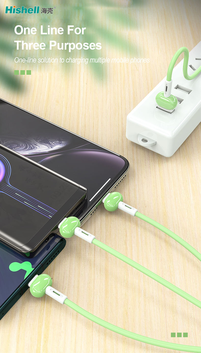 Multiscene Stainproof Mobile Phone Data Cable , Length 1.2M Charging Cords For Phones