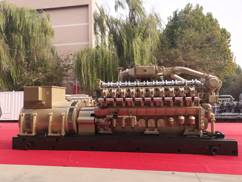 20-Cylinder Gas Generator Sets 1500kw Stationary Power Station