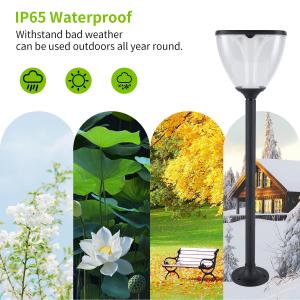 Wholesale IP66 Pathway Solar Garden Light RGB Atmosphere Lamp Mono Crystalline Silicon Panel from china suppliers