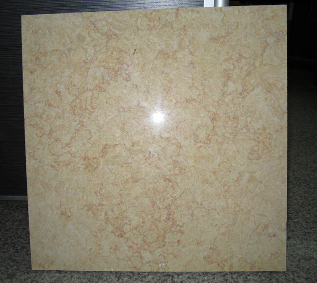 Building Materials Marble Stone Slab , Sunny Beige Marble Tile Standard Size