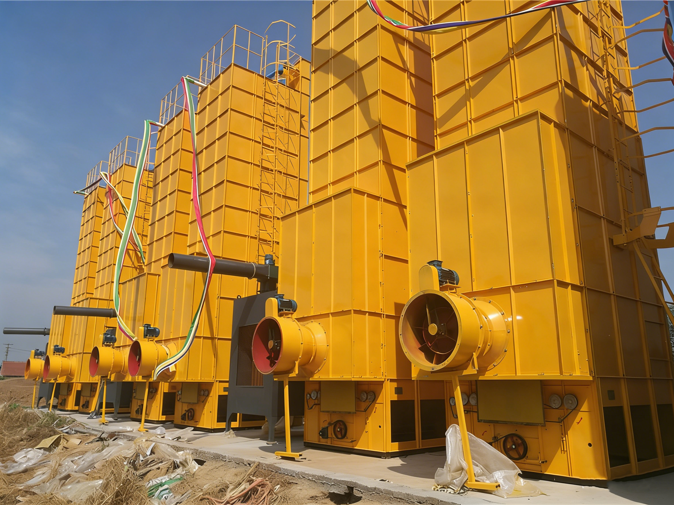 Low Temperature Circulating 15T Corn Pulses Dryer Machine 20 Tons V port Bin Type