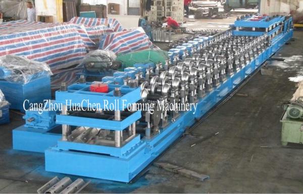 PLC Guard Rail Roll Forming Machine With GCR15 Bearing Steel For Highways