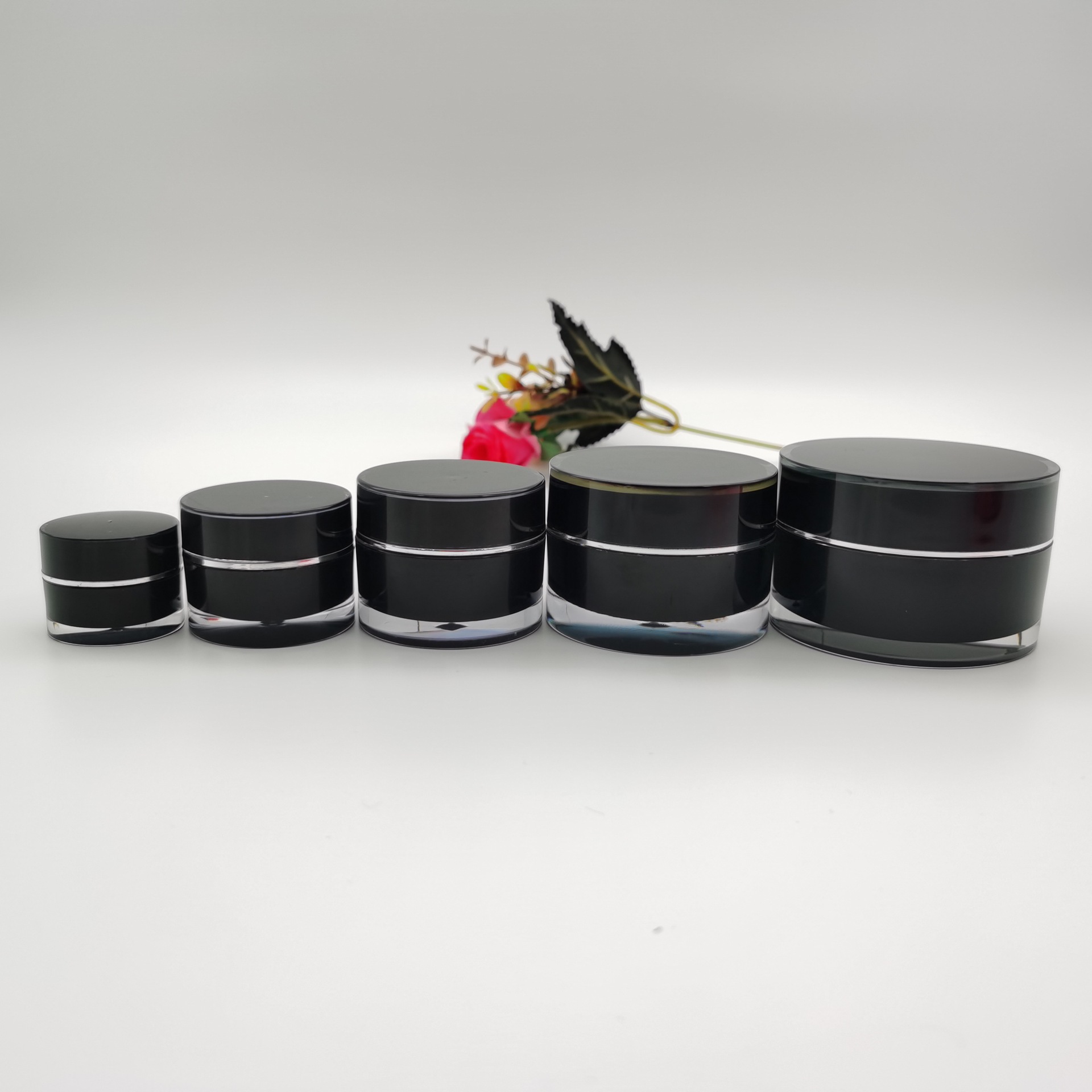 5g 10g 15g 20g 30g 50g 100g Cosmetics Acrylic Gel Nail Jar Matte for Skin Care Cream Frosted Plastic Jars with Screw Lids