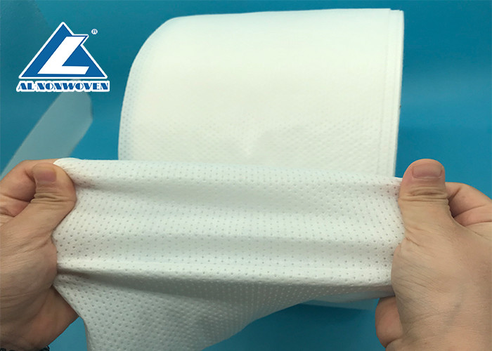 White Single Side Elastic Viscose Non Woven Fabric Medical Type For Mask