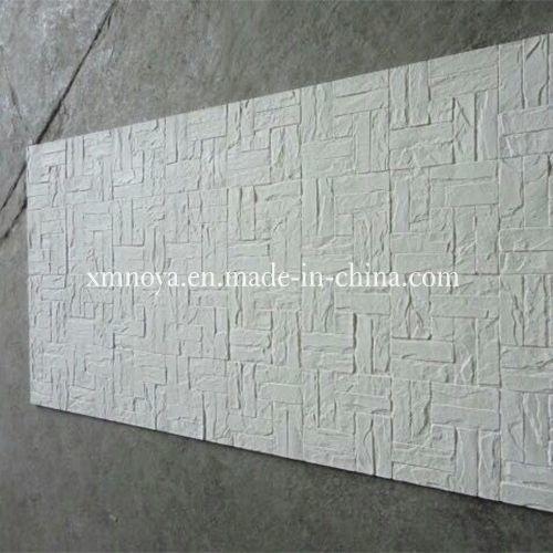 Yellow / Gold Fireproof Aston Mineral Fiber Stone Wall Panel for Building