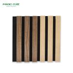 Melamine Surface Acoustic Wood Slat Panels Waterproof For Theater Studio Wall
