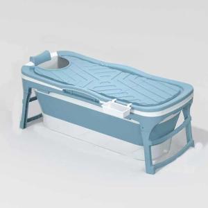 Wholesale 1.18M Blue Pink Freestanding Plastic Bathtub Plastic Folding Bath Tub For Adults from china suppliers