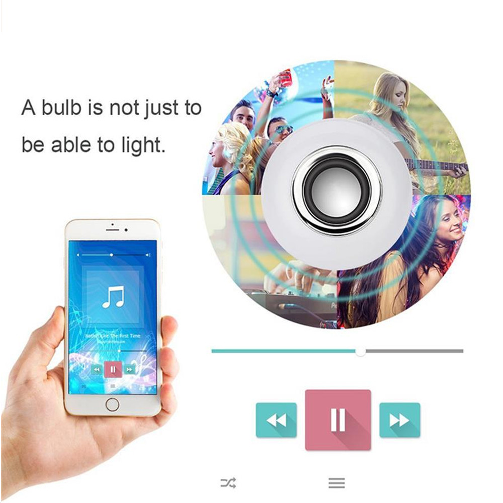 RGB E27 Wireless Led Rotating Disco Ball Light Sound Control Mode