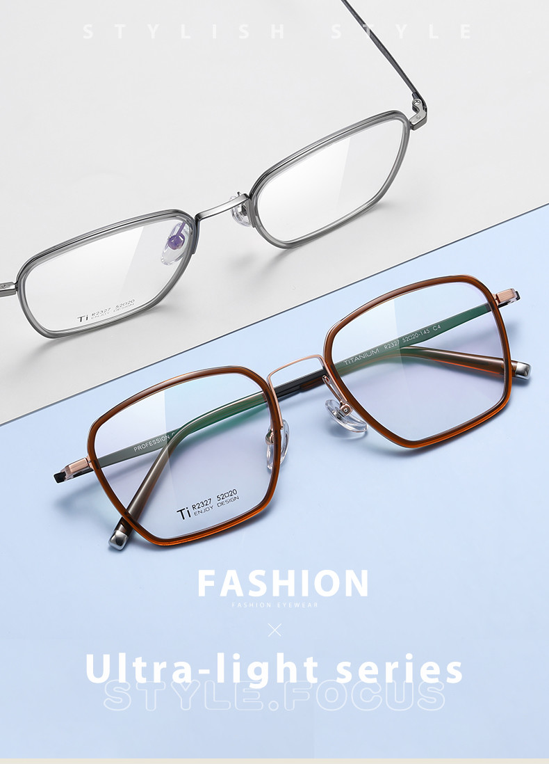 Customized Acetate Titanium Frame Glasses Men Women For Computer Reading