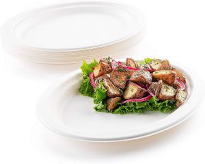 Wholesale 10 Inch 12 Inch Kraft Paper Plate Compostable For Restaurant from china suppliers