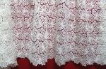 Crochet polyester Chemical embroidery lace fabric for lady's dresses and Garment