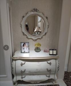 Wholesale Modern Classic French Furniture Dressing Table Mirror Full Solid Wood Frame Carving Roses from china suppliers