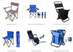 Blue Fabric Folding Double Two Seats Camping Beach Chair With Umbrella Chair