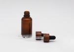 15Ml Pretty Bamboo Dropper Essential Oil Bottle , Empty Glass Oil Bottles