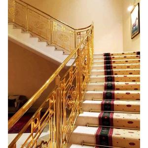 Wholesale Custom Metal Decorative Railing SS Baluster Stainless Steel Plate Railing For Stairs from china suppliers