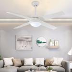 Remote Control Ceiling Fan Light Nordic Modern Dinning Room Bedroom Living Room