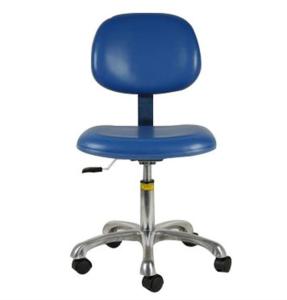 Wholesale Industrial Comfortable ESD Safe Chairs PU Leather Color Black Or Blue Arm Rest Optional from china suppliers
