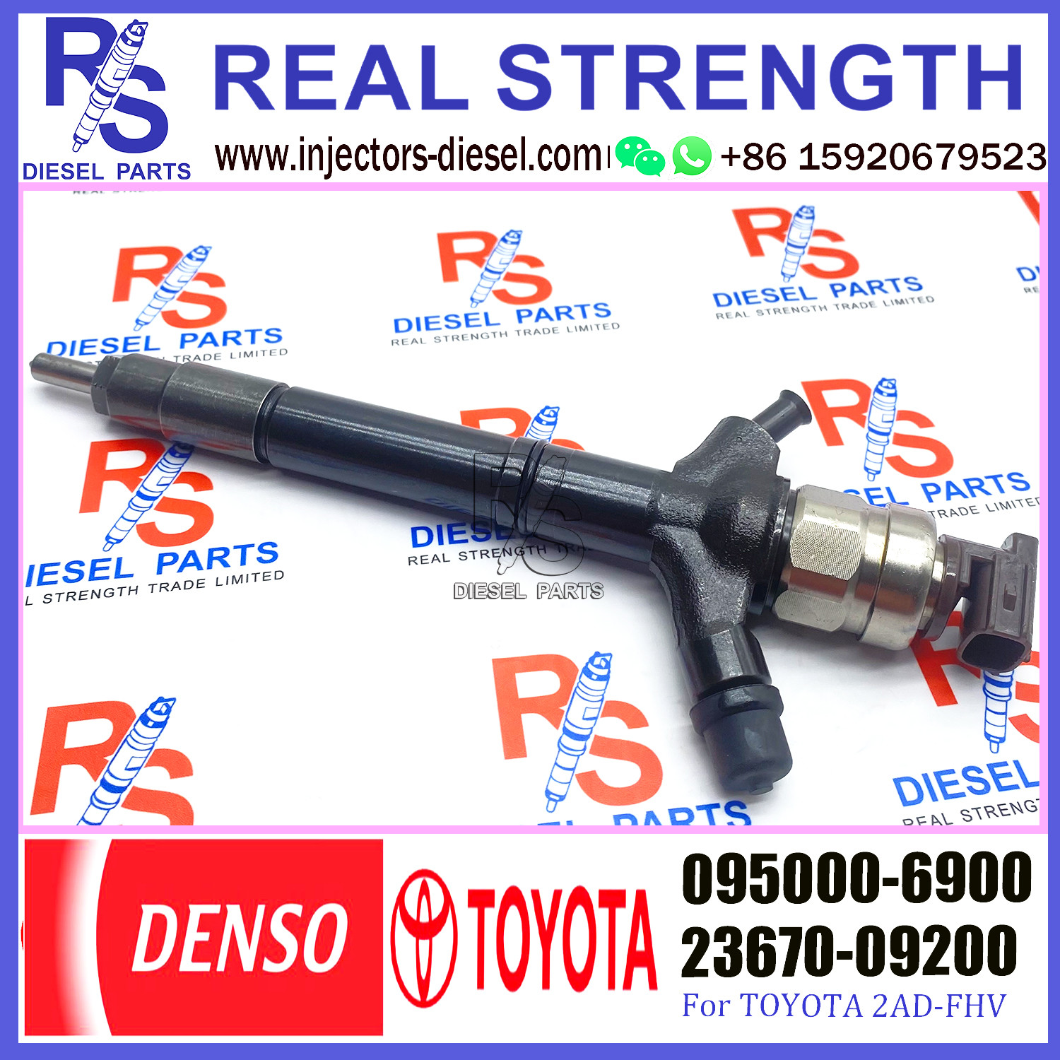 Common Rail Fuel Injector 095000-6900 095000-7240 095000-7250 095000-7600 23670-09200 23670-0R160 For Toyo-ta Rav4