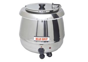 Wholesale Countertop Electric Soup Kettle , Black Stainless Steel Hotel Buffet Soup Warmer from china suppliers