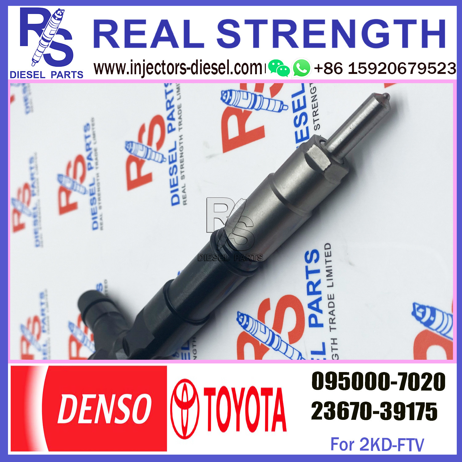 Diesel Common Rail Fuel Injector 095000-7020 23670-39175 For TOYO-TA DE-NSO INJECTOR 095000-7020 23670-39175