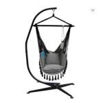 Outdoor Activity 360 Degree Rotation Hammock Chair C-Stand for General Outdoor