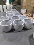 Nursery Fiberglass Resin Flower Pot Set For Succulent Garden Home Decor