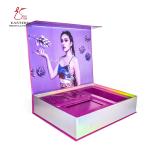 Flip Top 14cm Width Cosmetic Packaging Paper Box For Skincare Set