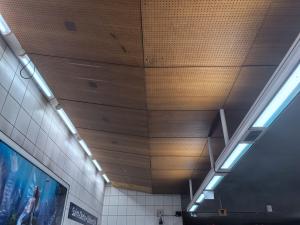 Wholesale 16/16/8mm Ceiling Wooden Oak Veneer Perforated Acoustic Panel Timber Soundproof Board from china suppliers