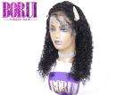 Brazilian Water Wave Full Lace Wig , Unprocessed Human Hair Wig For Women