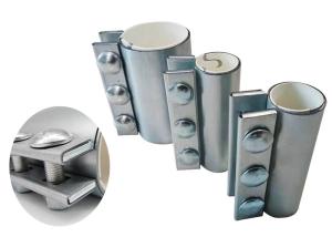 Wholesale 3 Bolt 3 Metal Pipe Couplings Steel Low Pressure Material Conveying Connector from china suppliers