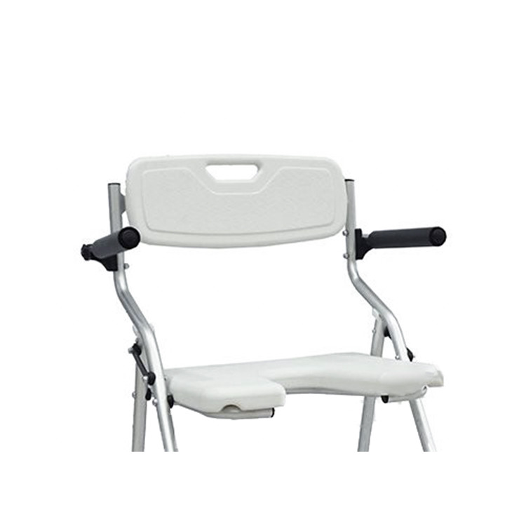 Toilet Transfer Commode Adjustable Hospital Bath Chair For Elderly