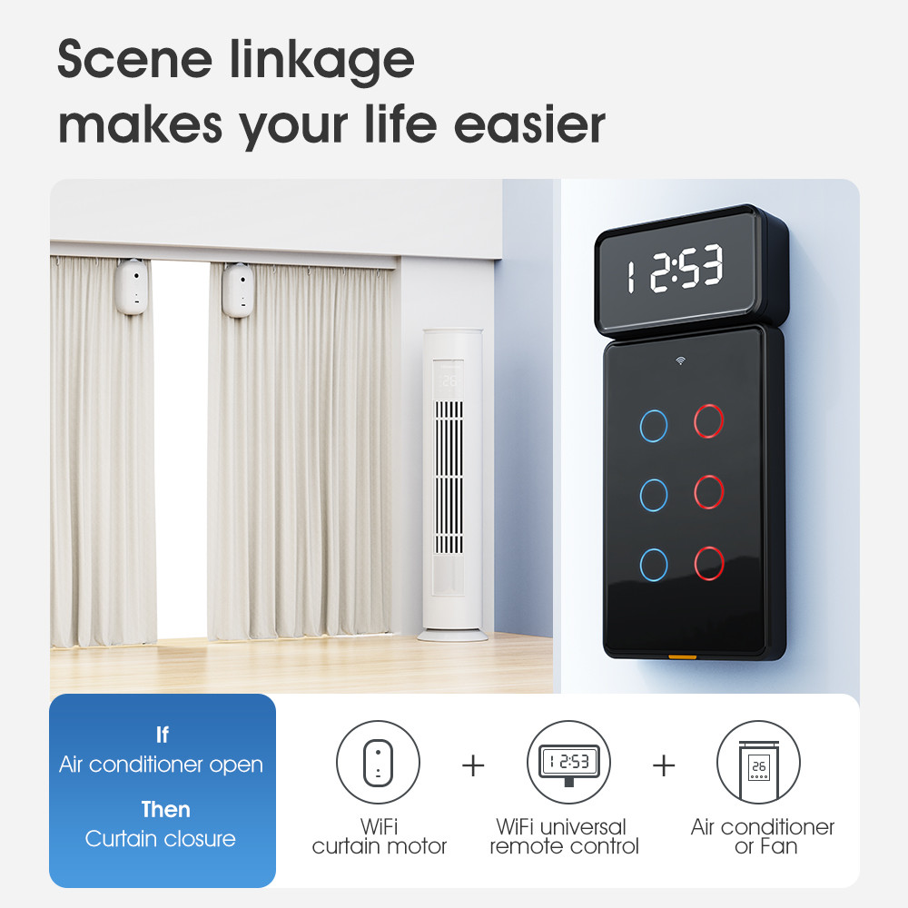 WiFi IR RF433 Smart Universal Remote Control for Air Conditioning TV and More with Alexa Google Voice Control and Tuya Integration