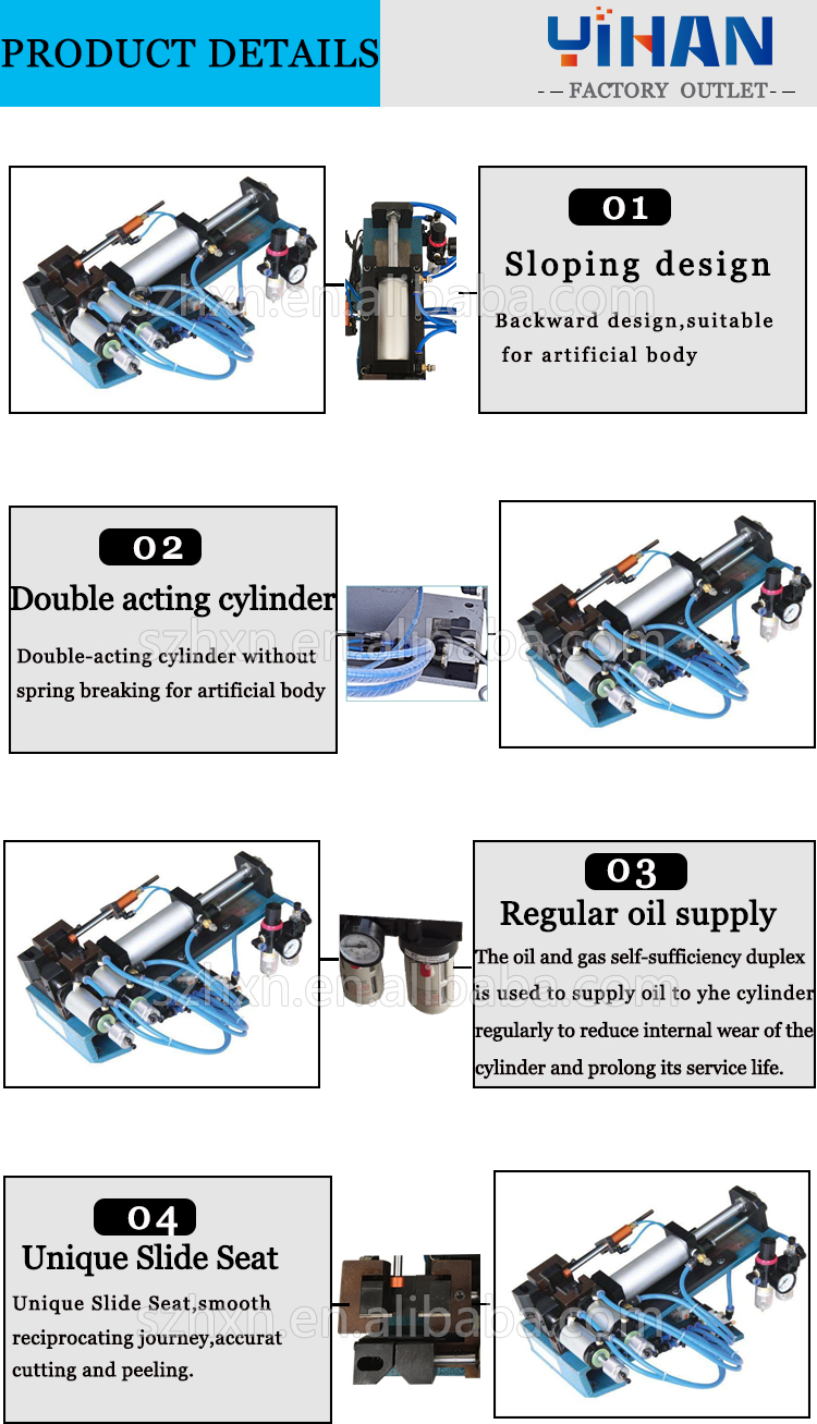 YH-416 Pneumatic Wire Peeling Machine Stripping Length 0-150mm Air Pressure 3-7kgcm2